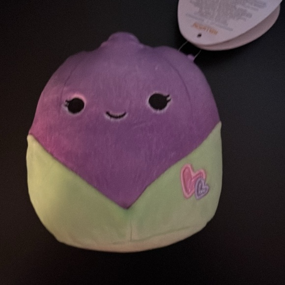 Squishmallow Bevalee! Tie Dye Unicorn. And 5” Jackie the eggplant squishmallow! - Picture 5 of 6